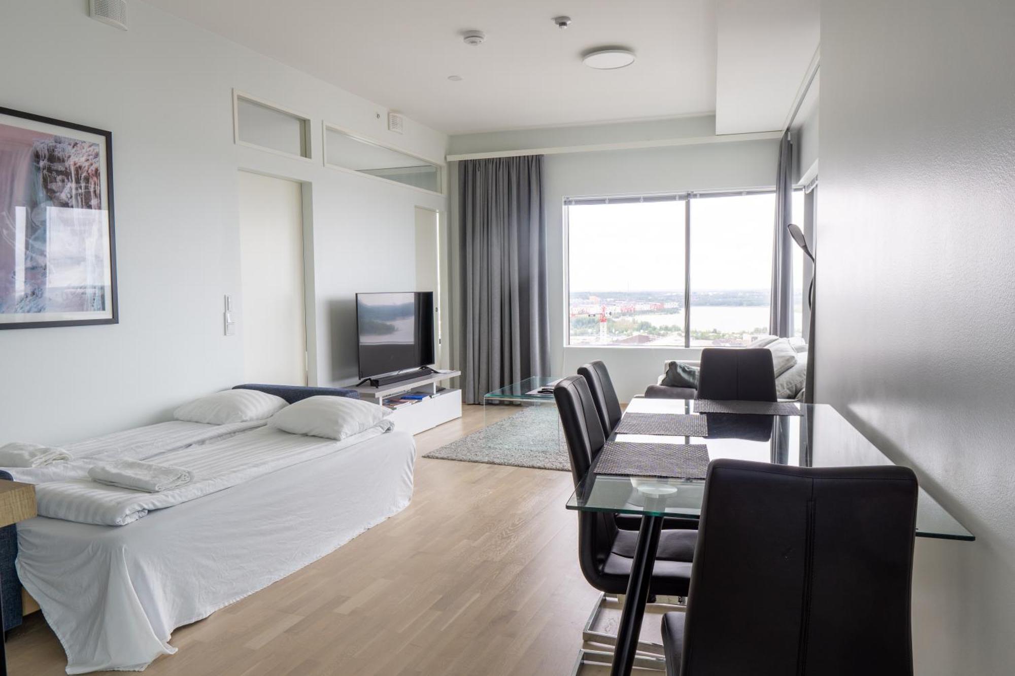 18Th Floor Helsinki High Point 1 Bdr Apartment With City View - Free Garage Parking 외부 사진